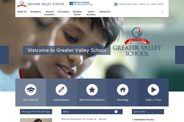 ParkCollege theme site design template sample