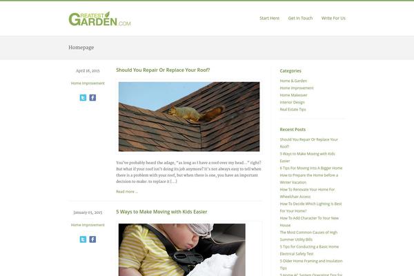 Extensio theme site design template sample