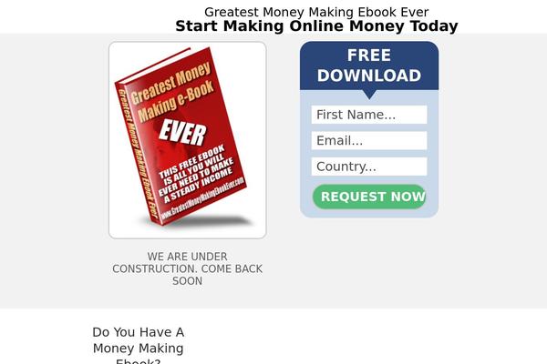 greatestmoneymakingebookever.com site used Driprental