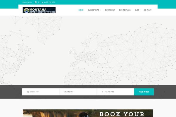 GoTravel theme site design template sample