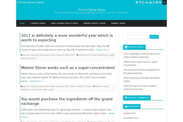 Ribosome theme site design template sample