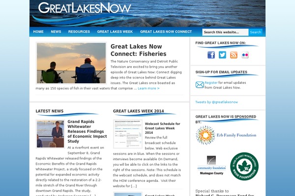greatlakesnow.org site used Uplift