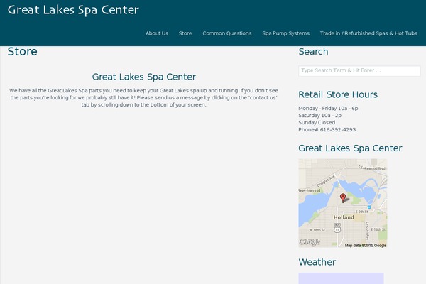 greatlakesspacenter.com site used WP StrapFolio