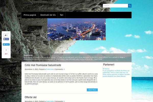 Traveller theme site design template sample