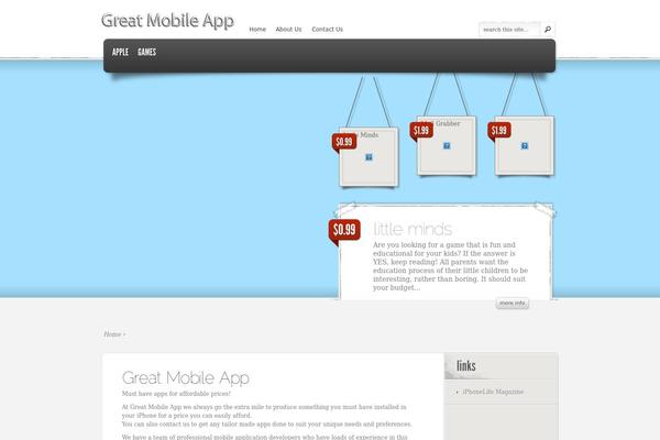 eStore theme site design template sample