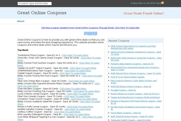 greatonlinecoupons.com site used Freshpress