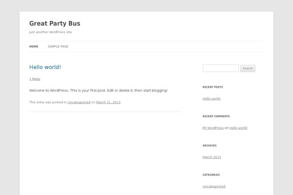 Embark-child theme site design template sample
