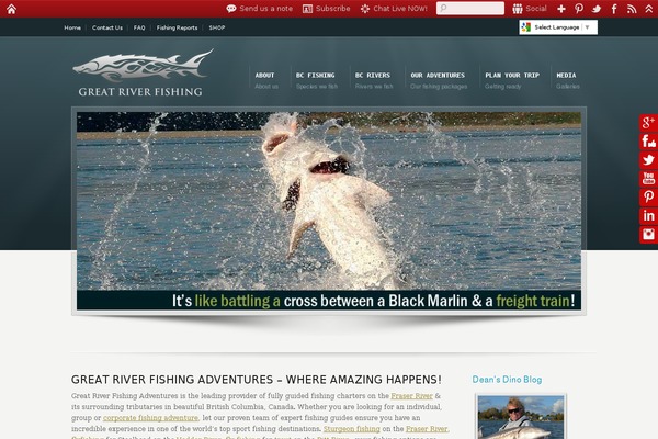 greatriverfishing.com site used Karma