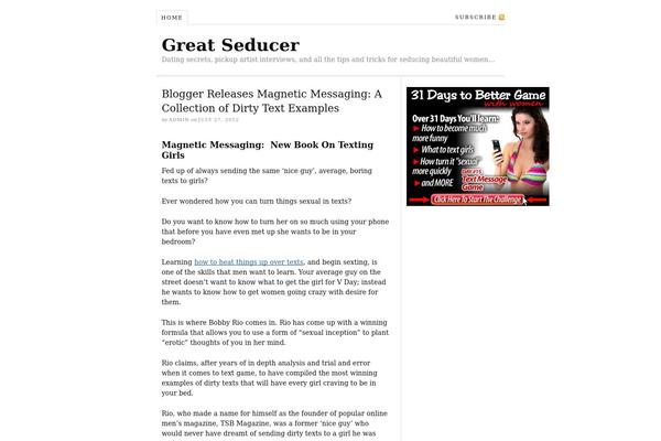Thesis 1.6 theme site design template sample
