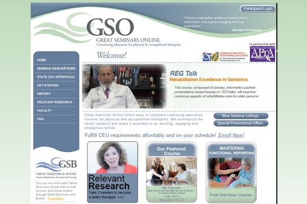 greatseminarsonline.com site used Gso