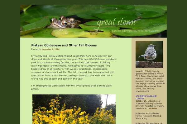 Site using Twenty Eleven Theme Extensions plugin