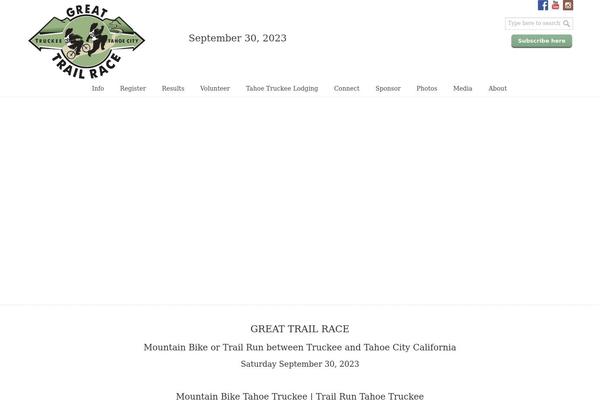 greattrailrace.com site used U Design Child