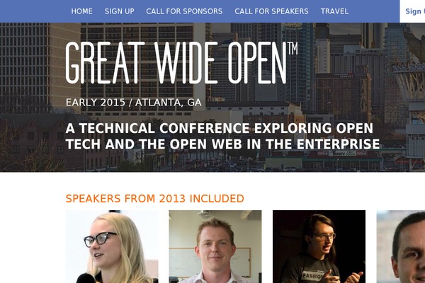 greatwideopen.org site used Gwo