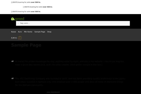 Shoptimizer theme site design template sample