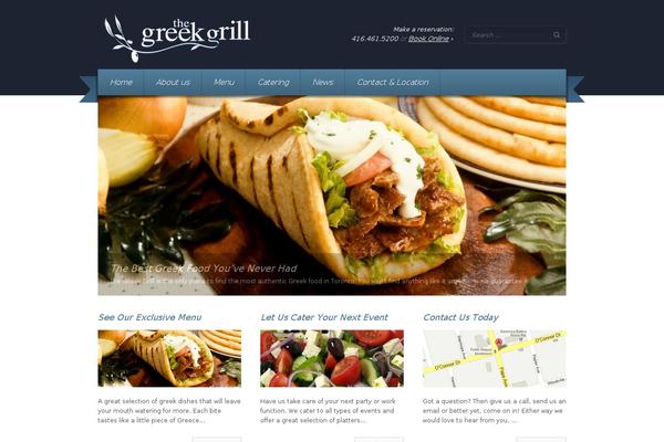 Grill theme site design template sample