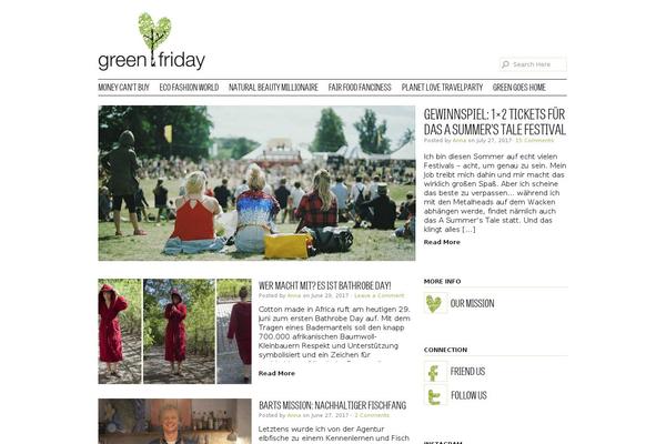 Organic Magazine theme site design template sample