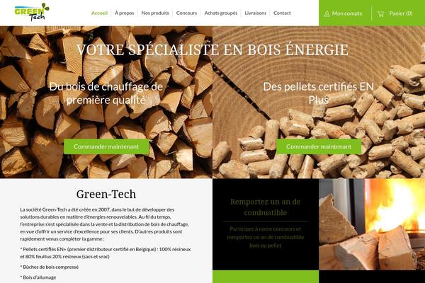 Greentech theme site design template sample