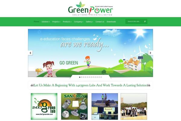 Evolution theme site design template sample