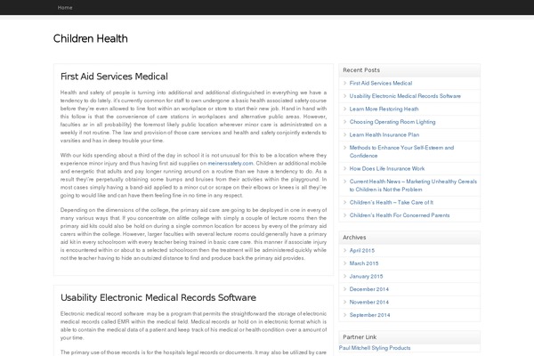 WP-Clear theme site design template sample