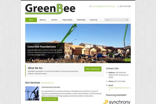 greenbeeservice.com site used Greenbee