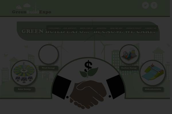 Green theme site design template sample