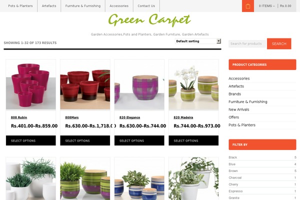 greencarpet.in site used Greatshop