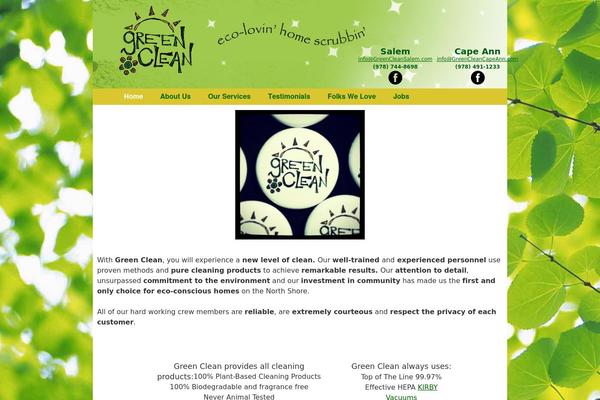 greencleansalem.com site used Green