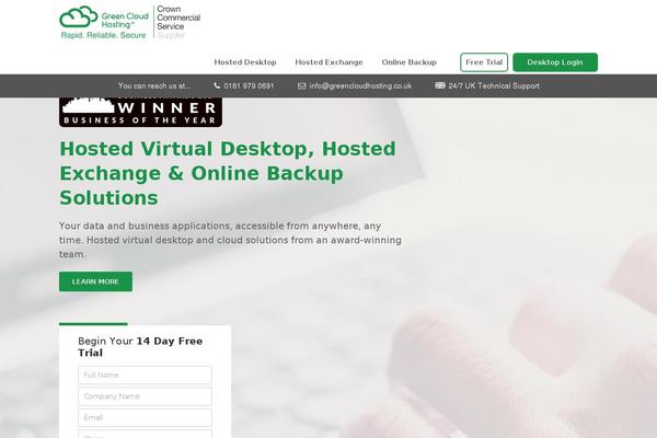greencloudhosting.co.uk site used Off-the-shelf-child