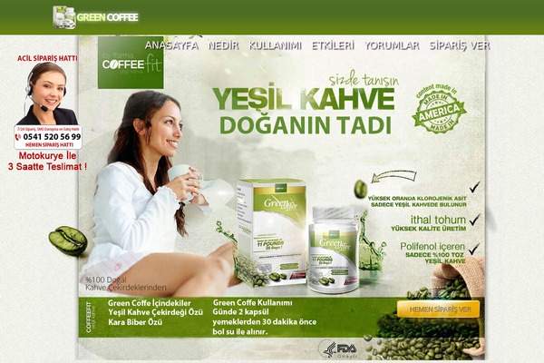 greencoffeesitesi.com site used Greencoffee