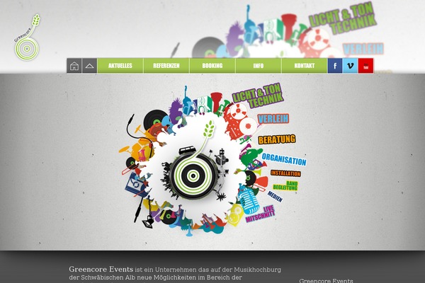 Events theme site design template sample