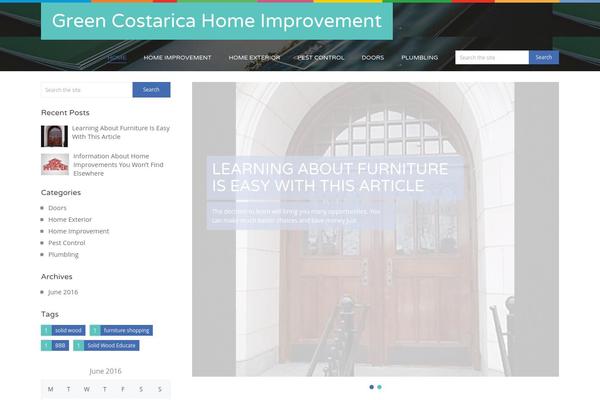 Bloggie theme site design template sample