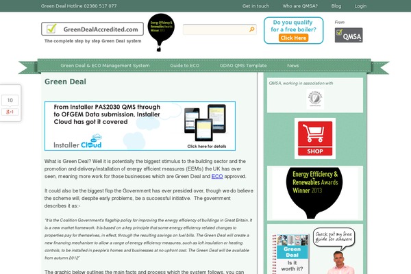 greendealaccredited.com site used Greendeal