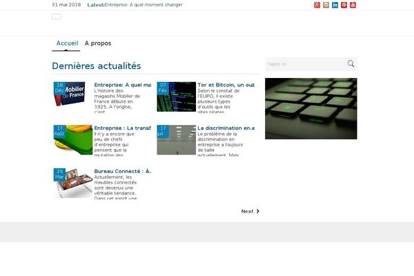 News Magazine theme site design template sample