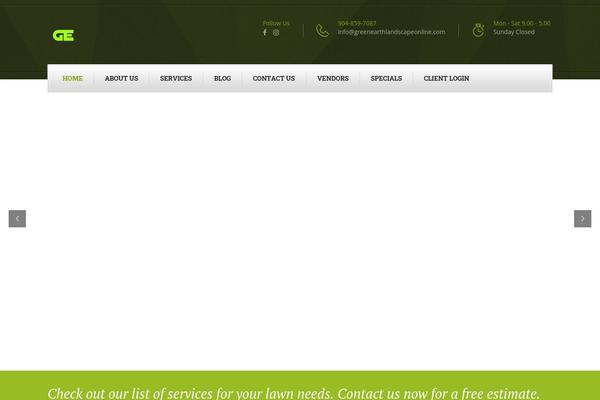 Gardencare theme site design template sample