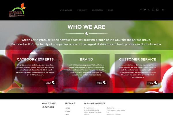 Green Earth theme site design template sample