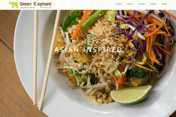 Visia theme site design template sample