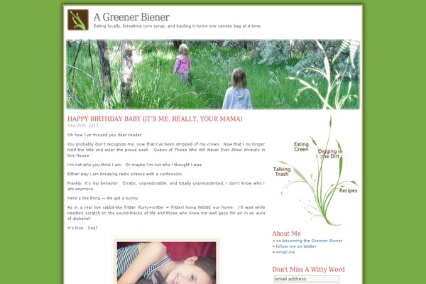 greenerbiener.com site used Atomic Blocks