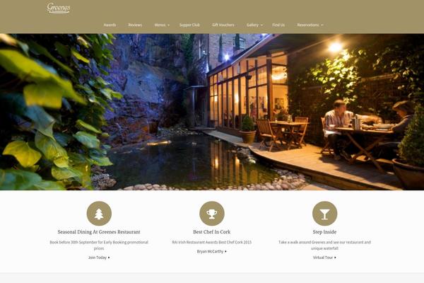 Vantage theme site design template sample