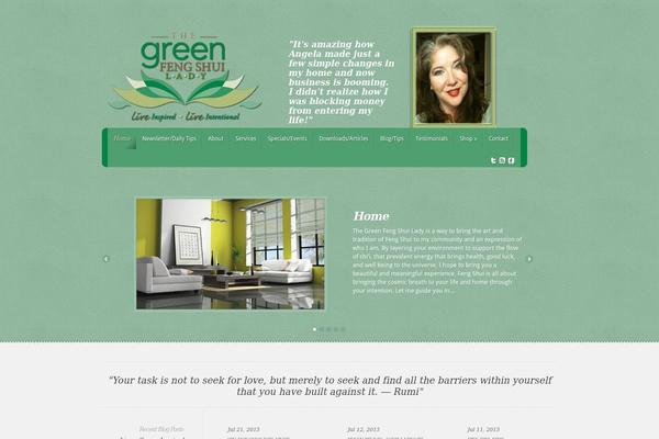Feather theme site design template sample