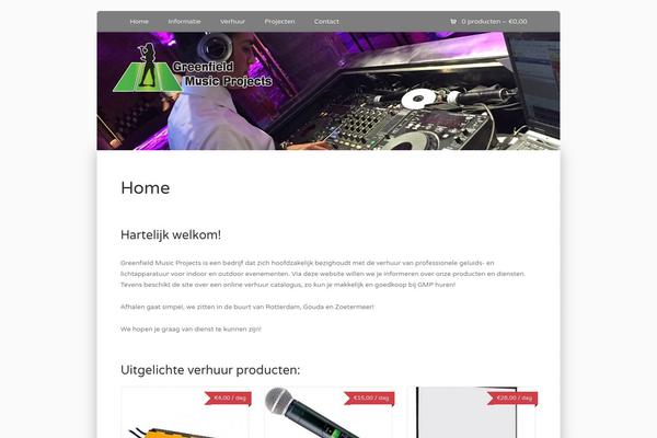 greenfieldmusicprojects.nl site used Wootique