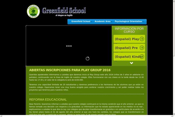 GreenField theme site design template sample