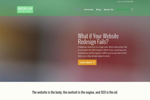 Jump Start Child theme site design template sample