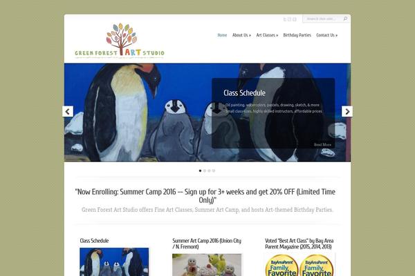 Chameleon theme site design template sample