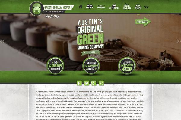 Gorilla theme site design template sample