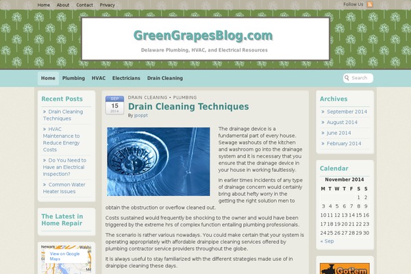 Voyage theme site design template sample
