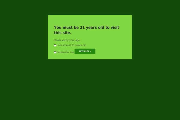 Site using Age Verify plugin