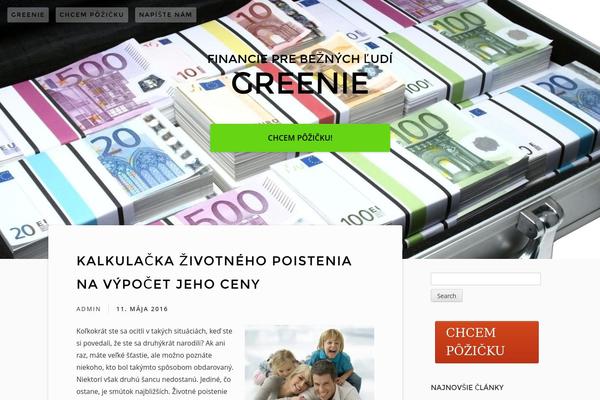 greenie.sk site used Billie