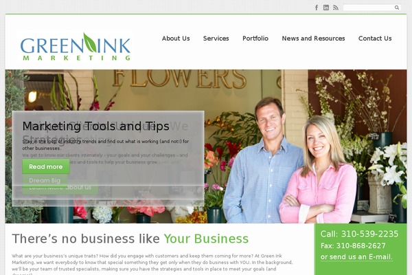 iCompany theme site design template sample