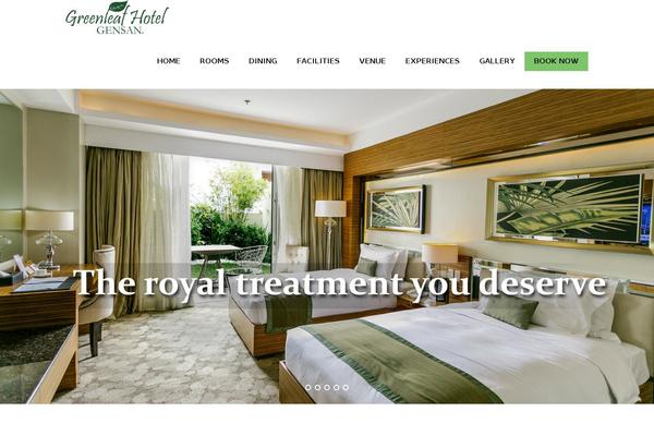 Site using Gdlr-hotel plugin