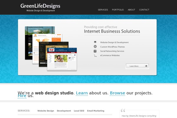Greenlife theme site design template sample